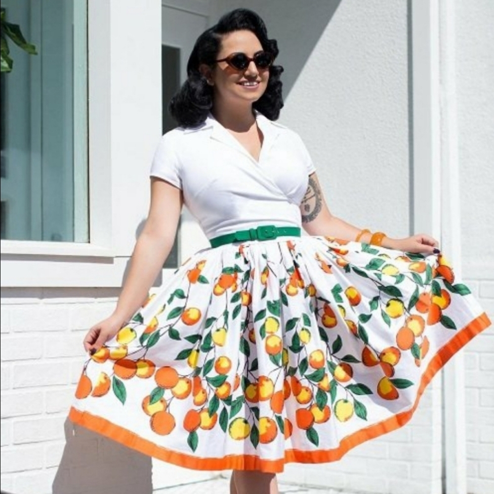 Pinup Couture Eddie Oranges dress